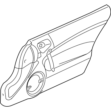 XC871X9AC Mopar Door Trim Front Panel Illustration 1 of 1