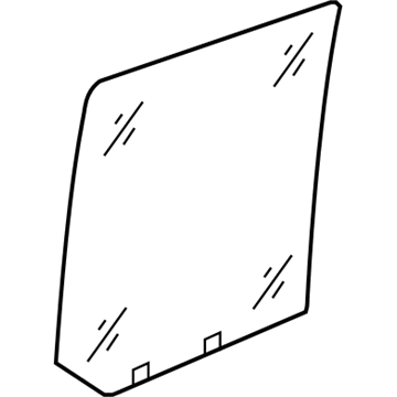 55396556AA Mopar Rear Door Glass Illustration 1 of 1