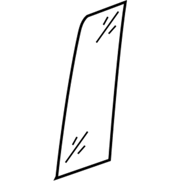 55396718AF Mopar Glass-Rear Door Illustration 1 of 1