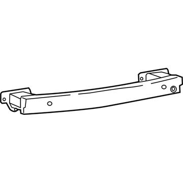 68243701AA Mopar Rear Bumper Beam Illustration 1 of 1