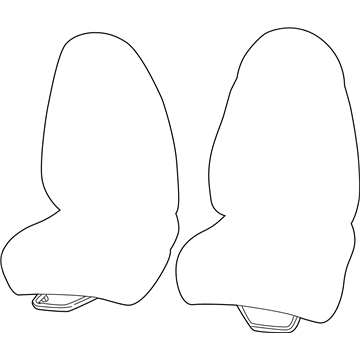 Mopar TG351C3AA Front Seat Seat Back TG351C3AA Mopar Front Seat Seat Back Illustration 1 of 1