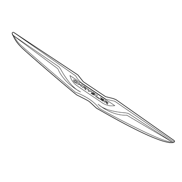 68081545AA Mopar Emblem-DECKLID Illustration 1 of 1