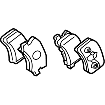 MR569780 Mopar Shoe Kit-Rear Disc Brake Illustration 1 of 1
