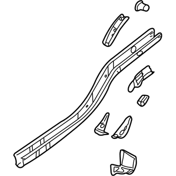 5080851AF Mopar SILL-Rear Illustration 1 of 1