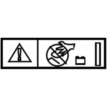 Mopar 5103221AA Label-Fan Caution 5103221AA Mopar Label-Fan Caution Illustration 1 of 1