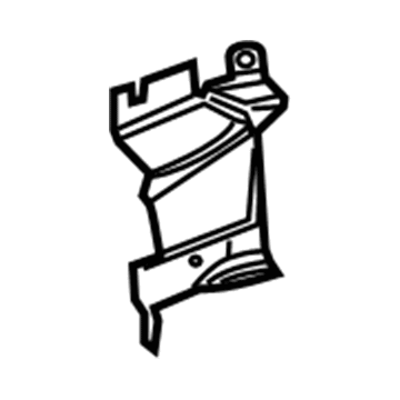 5027663AD Mopar Shield-Front Side Rail Outer Air Illustration 1 of 1