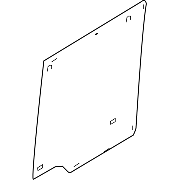 68166162AA Mopar Quarter Window Glass Illustration 1 of 1
