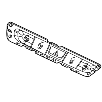 68158645AC Mopar Instrument Panel Switch Illustration 1 of 1
