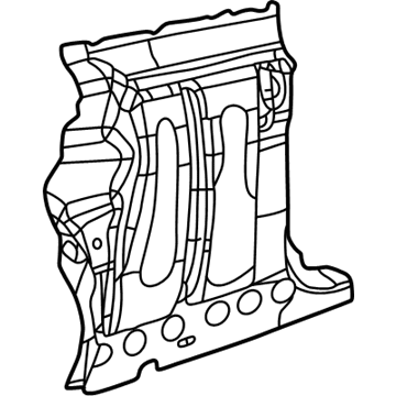 Mopar 5056056AC Quarter Panel Reinforcement 5056056AC Mopar Quarter Panel Reinforcement Illustration 1 of 1