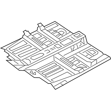 68160978AB Mopar Pan-Front Floor Illustration 1 of 1
