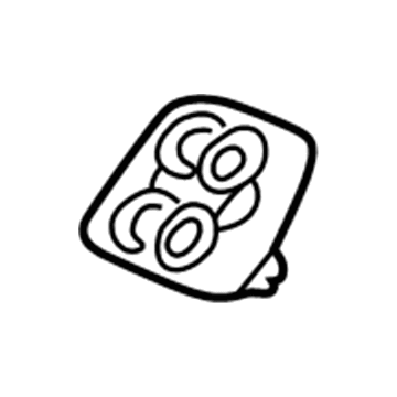 WA63XDVAB Mopar Power Window Switch Bezel Illustration 1 of 1