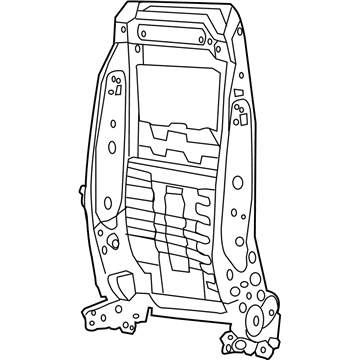 5139371AB Mopar Rear Seat Back Frame Illustration 1 of 1