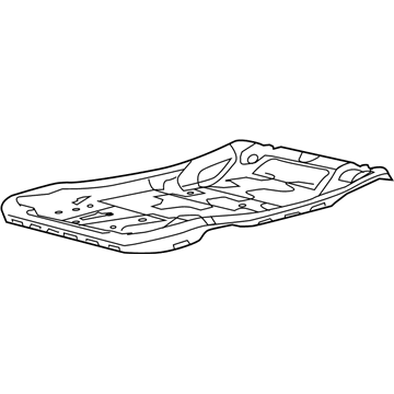 Mopar 5139370AD Rear Seat Cushion Frame 5139370AD Mopar Rear Seat Cushion Frame Illustration 1 of 1