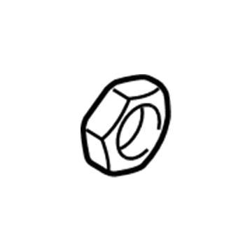 6506618AA Mopar Hexagon Lock Nut Illustration 1 of 1