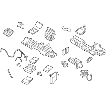 68021981AA Mopar Housing-A/C And Heater Upper Illustration 1 of 1