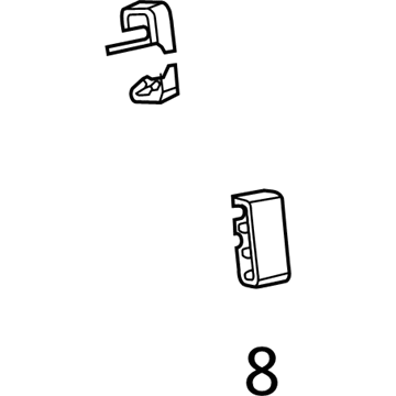 68166549AA Mopar Tube Clip Illustration 1 of 1