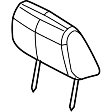 Mopar 1RL03XDVAA Front Headrest 1RL03XDVAA Mopar Front Headrest Illustration 1 of 1