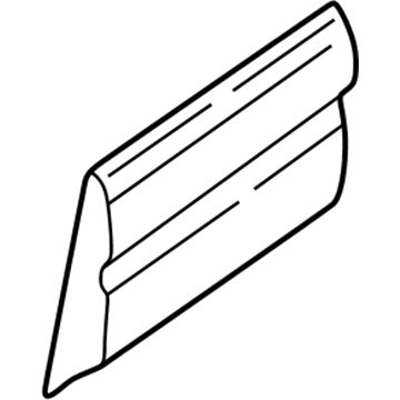 2001 Dodge Ram Wagon Door Moldings - 55274947AB