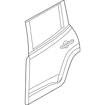 68320674AA Mopar Rear Door Illustration 1 of 1