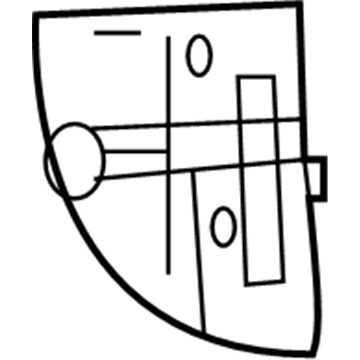 6XU43DX9AA Mopar PADDLE SWITCH COVER Illustration 1 of 1