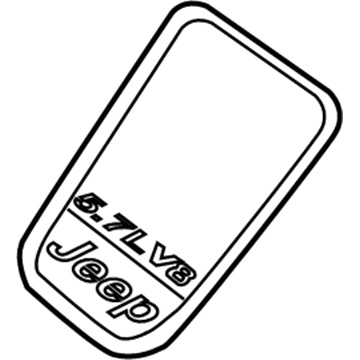 Jeep Grand Cherokee Engine Cover - 53013789AB