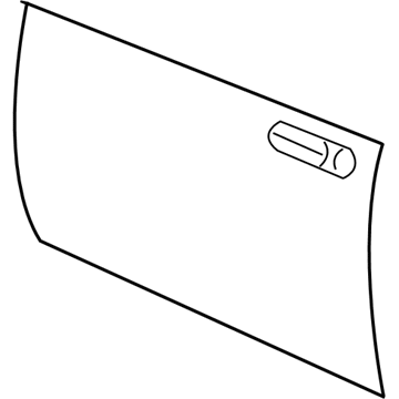 Mopar 55362153AA Front Door Outer Door 55362153AA Mopar Front Door Outer Door Illustration 1 of 1