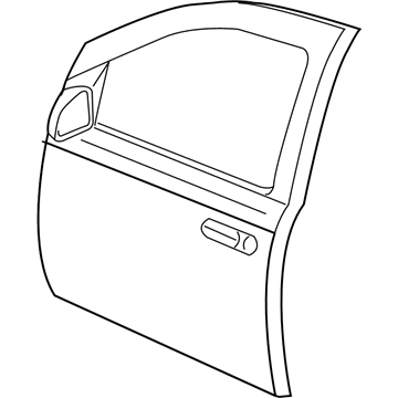 Mopar 55362150AF Front Door 55362150AF Mopar Front Door Illustration 1 of 1