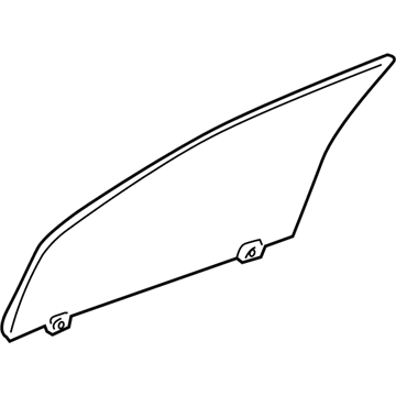 5054363AA Mopar Front Door Glass Illustration 1 of 1