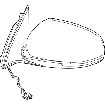 1VF50XS9AD Mopar Outside Rear View Mirror Illustration 1 of 1