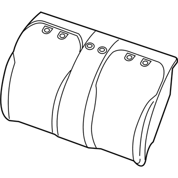 Mopar 68086665AB Seat Back Foam 68086665AB Mopar Seat Back Foam Illustration 1 of 1
