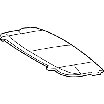 Mopar 55350907AE HEADLINER-Front 55350907AE Mopar HEADLINER-Front Illustration 1 of 1