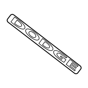 68068591AA Mopar Nameplate Illustration 1 of 1