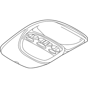 Mopar ZT751D1AA Console-Overhead Console ZT751D1AA Mopar Console-Overhead Console Illustration 1 of 1