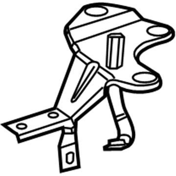 52014881AA Mopar Bracket-COOLANT Recovery Bottle Illustration 1 of 1