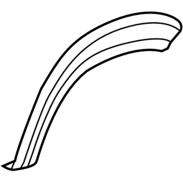 5LP19LAHAA Mopar Quarter Wheel Opening Molding Illustration 1 of 1