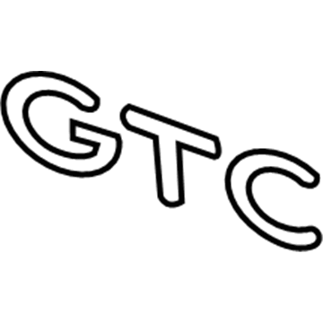 5056175AA Mopar NAMEPLATE-GTC Illustration 1 of 1