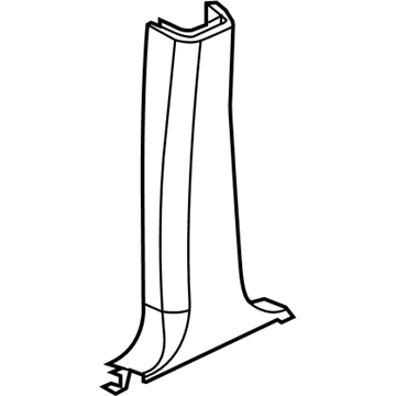Mopar 5HN05BD1AD B Pillar Lower Trim Panel 5HN05BD1AD Mopar B Pillar Lower Trim Panel Illustration 1 of 1