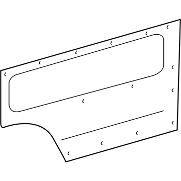 1HD531E7AA Mopar Quarter Trim Panel Illustration 1 of 1