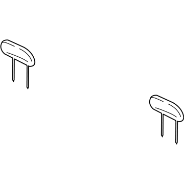 Mopar 1ER981D5AA Rear Headrest 1ER981D5AA Mopar Rear Headrest Illustration 1 of 1