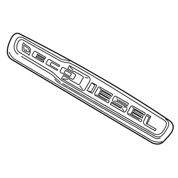 68236198AA Mopar Nameplate Illustration 1 of 1