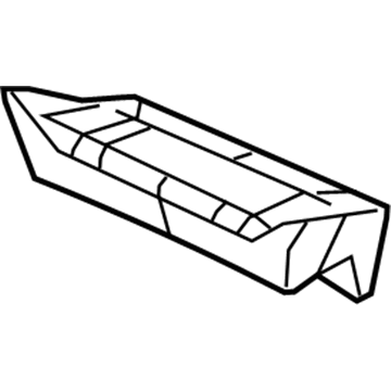 Mopar 5XN11DX9AF Front Seat Cushion Cover 5XN11DX9AF Mopar Front Seat Cushion Cover Illustration 1 of 1