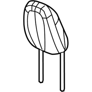 Mopar 1VL33LU5AB Front Headrest 1VL33LU5AB Mopar Front Headrest Illustration 1 of 1