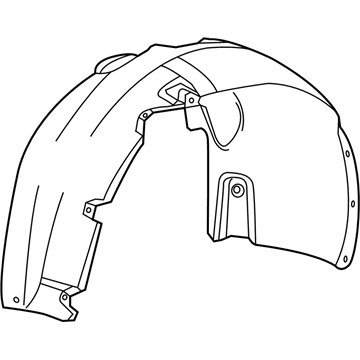 68082835AE Mopar Shield-Splash Illustration 1 of 1