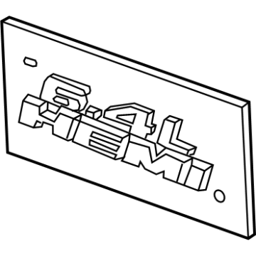 68146064AB Mopar Front Fender Nameplate Illustration 1 of 1