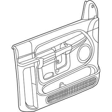 1HH801D5AA Mopar Front Door Trim Panel Illustration 1 of 1
