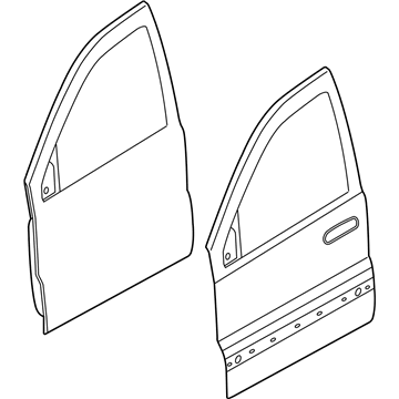 55399100AB Mopar Front Door Illustration 1 of 1
