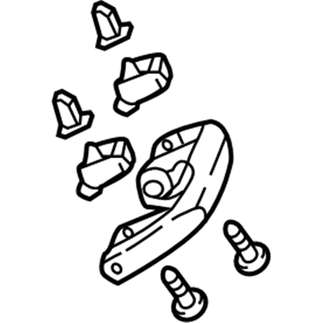 Mopar 6LL28PS4AB Grab Handle 6LL28PS4AB Mopar Grab Handle Illustration 1 of 1