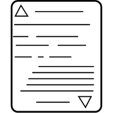 5121112AA Mopar Warning Label Illustration 1 of 1