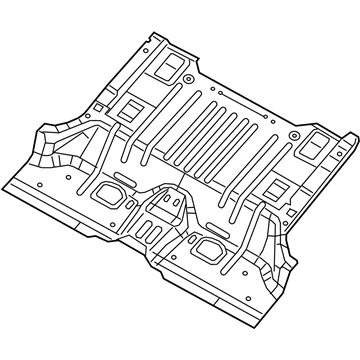 68410122AD Mopar Floor Pan Illustration 1 of 1
