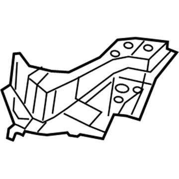 68298757AA Mopar Bracket-Floor Pan Illustration 1 of 1